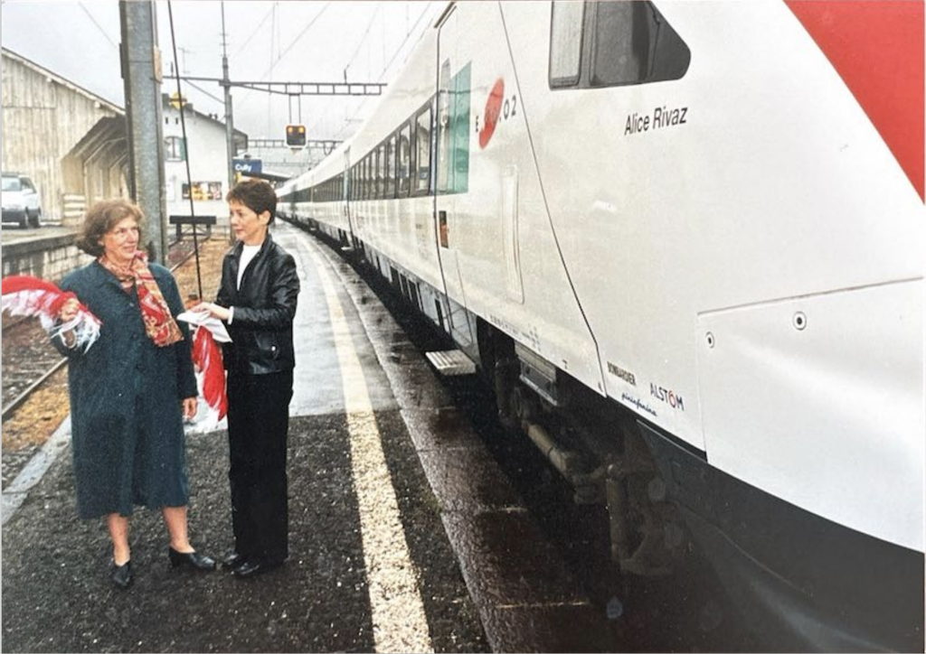 Train national exhibition Alice Rivaz Bombardier